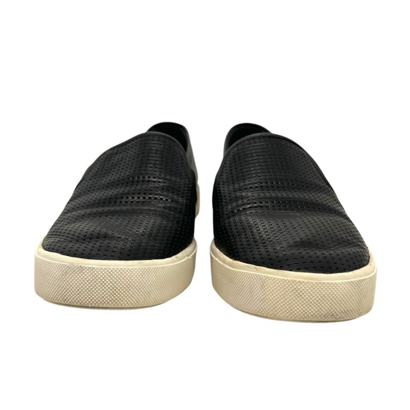 Vince Blair 5 Black Nubuck Leather Perforated Slip On Casual Sneaker Women’s 8 - Picture 3 of 15